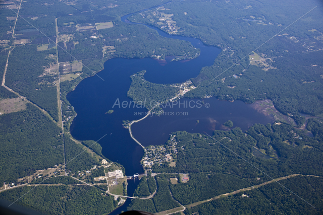 Croton Dam Pond in Newaygo County, Michigan